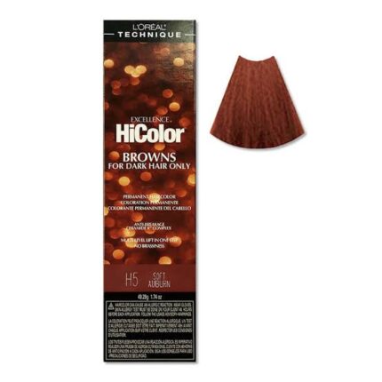 LOREAL HICOLOR BROWNS - H5 SOFT AUBURN 49.29g/1.74oz