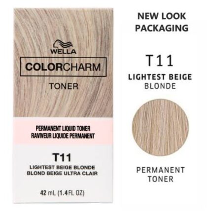 WELLA COLORCHARM TONER T11 LIGHTEST BEIGE BLONDE 42ml/1.4oz